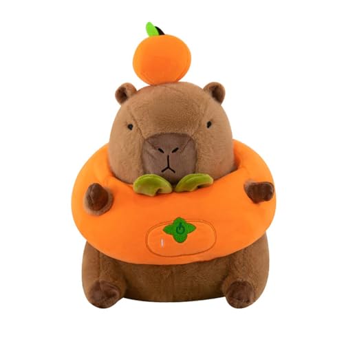 AQCQDQ Niedliche Capybara Plüschtiere, Dress Up Capybara Plüschtier, Capybara Plüschtier Mit Hut, Capybara Spielzeug Mit Kostüm, Capybara Plushies, Anziehspielzeug Für Mädchen Und (35cm) von AQCQDQ
