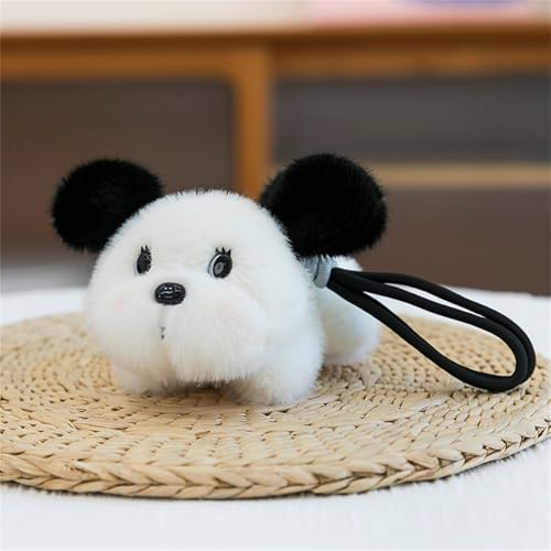 AQCQDQ Niedlicher Plüsch Anhänger Schlüsselanhänger, Stofftier Plüsch Puppe, süße kuscheltiere Hund, Kätzchen, Kaninchen, Braunbär, Maus, Schaf, Geschenk für Kinder (B) von AQCQDQ