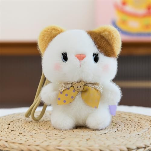 AQCQDQ Niedlicher Plüsch Anhänger Schlüsselanhänger, Stofftier Plüsch Puppe, süße kuscheltiere Hund, Kätzchen, Kaninchen, Braunbär, Maus, Schaf, Geschenk für Kinder (I) von AQCQDQ