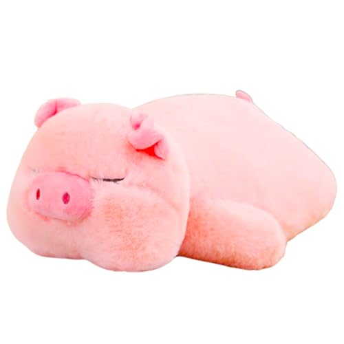 AQCQDQ Niedliches Panda Plüschtier,Schwein Plüsch Stofftiere Molliges Spielzeug Rosa,Kawaii Bär Panda Plüschtier Kuschelkissen Schwein Plüschkissen Kissenpuppe Gefüllte for Kinder (60 cm,Pig) von AQCQDQ