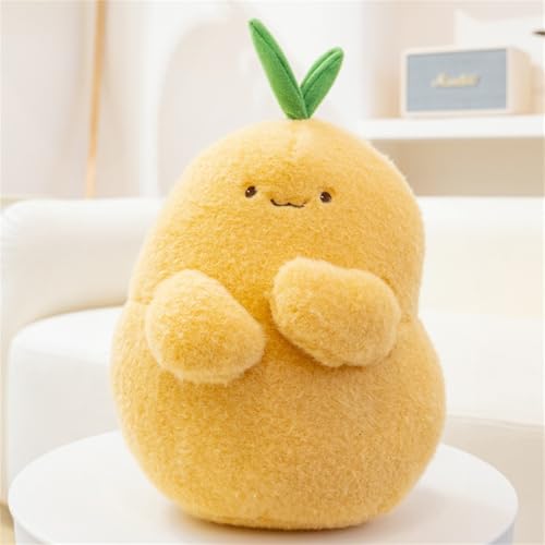 AQCQDQ Obst Gemüse Plüschtiere, Gemüse Plüschkissen Spielzeug, Plüschtier Stofftier Obst Kuscheltier, Geschenk für Kinder Mädchen Jungen (Kartoffeln) von AQCQDQ