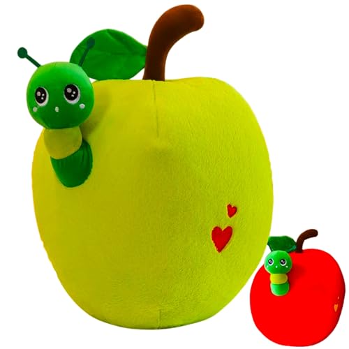 AQCQDQ Obst Plüschtier Stofftier,Früchte Kuscheltier Kreativ Plüsch Kissen Kissen Puppe Wurfkissen zum Spielen und Kuscheln Schmusetier Geschenk für Kinder Mädchen (40 cm,Grün) von AQCQDQ