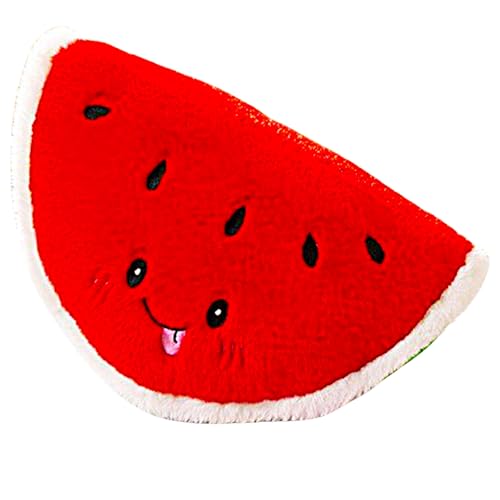 AQCQDQ Obst Plüschtiere,Kissen Puppe Wurfkissen,Plüsch Banane, Freche Früchtchen Schmusetier Geschenk,Kawaii Plüschkissen Spielzeug Geschenk für Jungen (20 cm,Wassermelone) von AQCQDQ