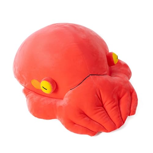 AQCQDQ Oktopus Kuscheltier, Weiches Kuscheliges Realistische Plüschtier Oktopus, Kissen Puppe Wurfkissen als Kuscheltier und Dekoration Geschenk für Kinder (45 cm,Rot) von AQCQDQ