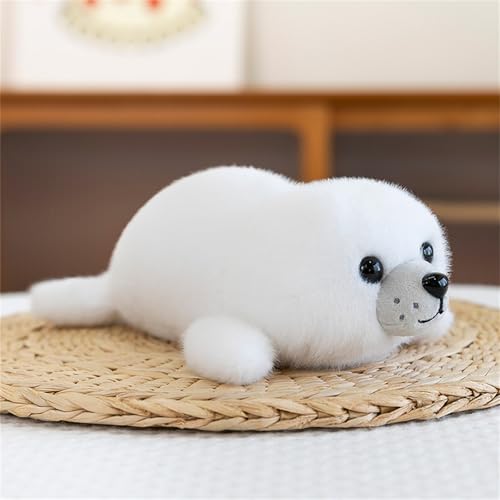 AQCQDQ Orca Kuscheltier, Orca Wal Plüsch, Süße Orcas Plüschtiere, Weiches Gefülltes Plüsch Spielzeug, Geschenk für Mädchen und Jungen (22 cm,Seehund) von AQCQDQ