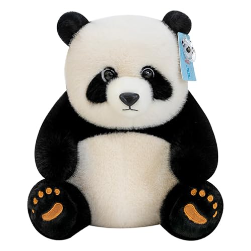 AQCQDQ Panda Plüschtier Kuscheltier Schlafkissen,Ultraweiches Stofftier Geschenk für Kinder, niedliches Panda-Plüschtier,Wurfkissen mit Anschmiegsamem Fell,Wunderbar Weich und Anschmiegsam (50cm) von AQCQDQ