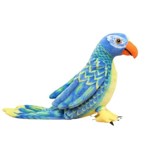AQCQDQ Papagei Kuscheltier, Papagei Vogel Plüschtier, 47 cm Niedliche Plüsch Ara Papagei Stofftier Kuscheltier Plüschtier, für Kinder Erwachsene (70 cm,Blau) von AQCQDQ