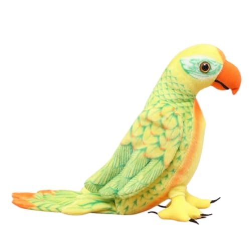 AQCQDQ Papagei Kuscheltier, Papagei Vogel Plüschtier, 47 cm Niedliche Plüsch Ara Papagei Stofftier Kuscheltier Plüschtier, für Kinder Erwachsene (70 cm,Gelb) von AQCQDQ