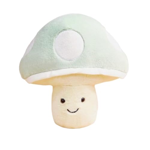 AQCQDQ Pilz Kuscheltier, plüsch pilz Stofftier, Simuliertes pilz Plüsch, zum Spielen und Kuscheln für Mädchen und Jungen (22 cm,Hellgrün) von AQCQDQ