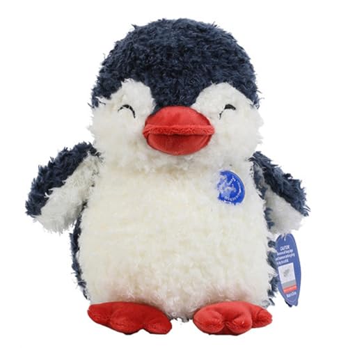 AQCQDQ Pinguin Kuscheltie, Meerestiere Stofftier Plüschtier Spielzeug, Weiche Pinguinpuppe Schlafkissen, Ozeanarium Plüsch Puppe Geschenke (25 cm,Dunkelblau) von AQCQDQ