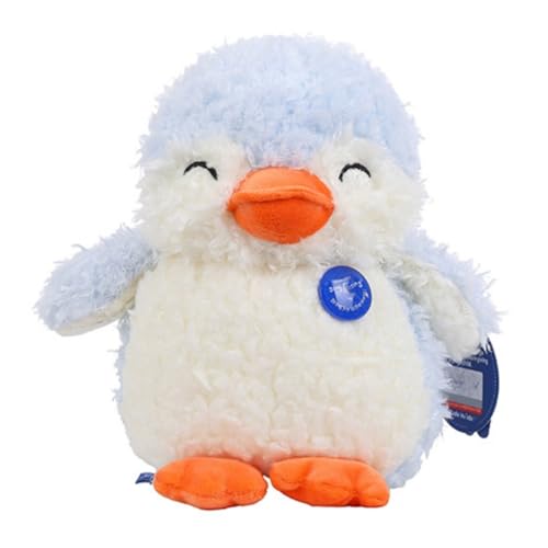 AQCQDQ Pinguin Kuscheltie, Meerestiere Stofftier Plüschtier Spielzeug, Weiche Pinguinpuppe Schlafkissen, Ozeanarium Plüsch Puppe Geschenke (30 cm,Hellblau) von AQCQDQ