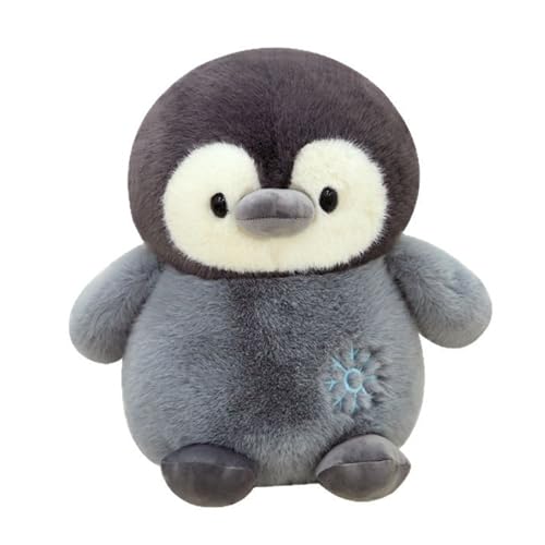 AQCQDQ Pinguin Kuscheltie Stofftier Plüschtier, Happy Penguin Mit Fisch Plüsch Puppe Spielzeug, Niedliche Weiche Pinguinpuppe, Ozeanarium Puppe Plüschkissen Ornamente (35 cm,Schnee) von AQCQDQ