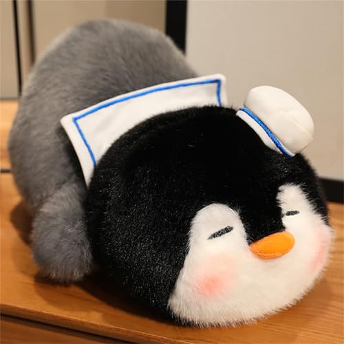 AQCQDQ Pinguin Kuscheltier, Cartoon Pinguin Puppe, Pinguin Plüschtier für Kinder Stoffpinguin Puppe, Niedliche Pinguin Geschenke für Jungen Und Mädchen (45 cm) von AQCQDQ