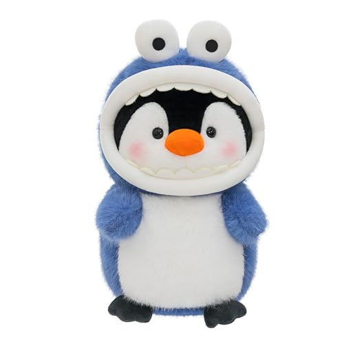 AQCQDQ Pinguin Kuscheltier, Kreatives Hai Pinguin Plüschtier Puppe, Süße Flauschiges Pinguin Stofftier Plushies Geschenk Für Mädchen Jungen, Schlafkissen Heimdekoration Auto Ornament (50 cm,Blau) AQCQDQ Pinguin Kuscheltier, Kreatives Hai Pinguin Plüschtier Puppe, Süße Flauschiges Pinguin Stofftier Plushies Geschenk Für Mädchen Jungen, Schlafkissen Heimdekoration Auto Ornament (50 cm,Blau) von AQCQDQ
