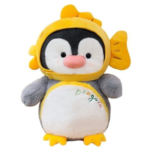 AQCQDQ Pinguin Kuscheltier, Plüschpinguin Kissen Puppe, Stofftier Schmusetier zum Kuscheln & Spielen, Pinguin Plüschtier für Mädchen, Jungen, Geschenk (35 cm,B) von AQCQDQ