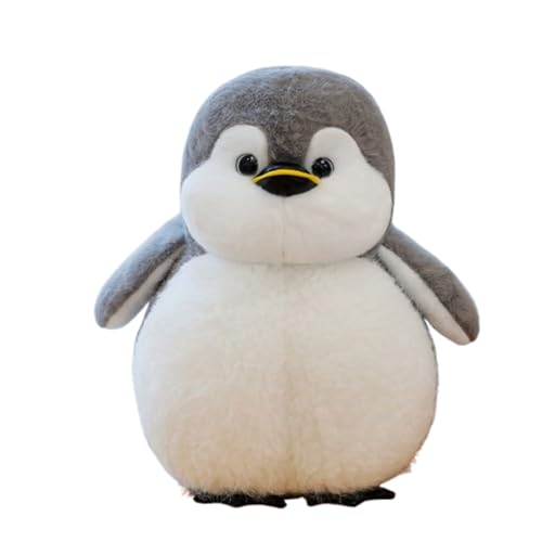 AQCQDQ Pinguin Kuscheltier, Süßes Kuscheltier Plüsch Pinguin mit Hut, Niedlicher Pinguin Stofftier Plüschtier, zum Spielen und Kuscheln Schmusetier Mädchen, Jungen, Babys (65 cm,Grau) von AQCQDQ