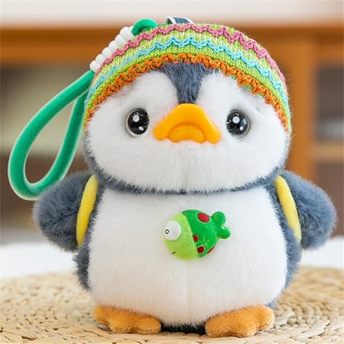 AQCQDQ Pinguin Puppe Kuscheltier Pinguin Plüschtier, Stofftier-Plüschpuppe, Kleines Kuscheltier zum Kuscheln und Liebhaben, Stofftier Schmusetier Geschenk für Jungen Mädchen Babys (15 cm,A) von AQCQDQ
