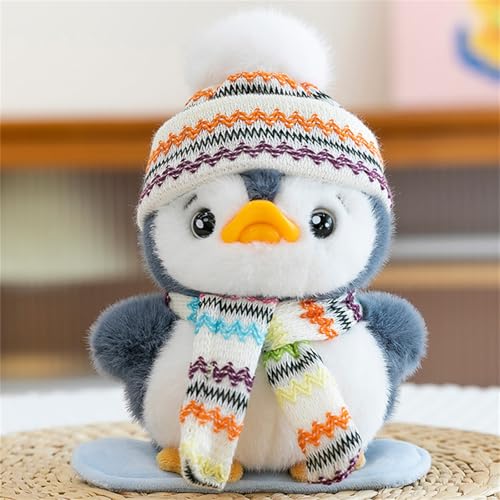 AQCQDQ Pinguin Puppe Kuscheltier Pinguin Plüschtier, Stofftier-Plüschpuppe, Kleines Kuscheltier zum Kuscheln und Liebhaben, Stofftier Schmusetier Geschenk für Jungen Mädchen Babys (15 cm,C) von AQCQDQ