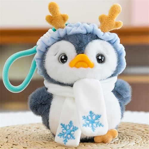 AQCQDQ Pinguin Puppe Kuscheltier Pinguin Plüschtier, Stofftier-Plüschpuppe, Kleines Kuscheltier zum Kuscheln und Liebhaben, Stofftier Schmusetier Geschenk für Jungen Mädchen Babys (15 cm,D) von AQCQDQ