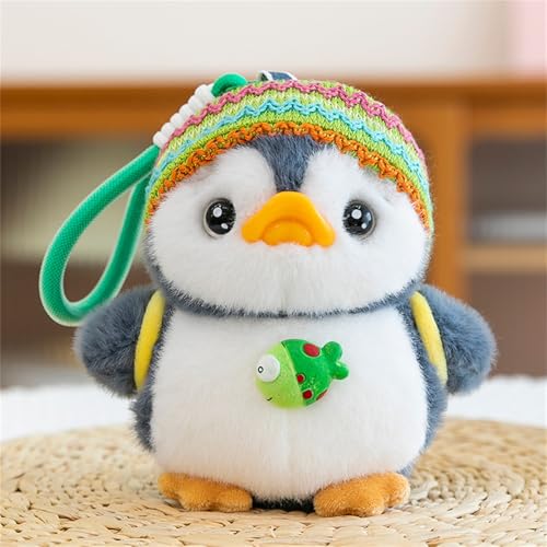 AQCQDQ Pinguin Schlüsselanhänger, Pinguin Stofftier Plüschtier, Kuscheltier Süß, Kleine Kuscheltiere Anhänger, Geschenke für Kinder Mädchen und Jungen (A) von AQCQDQ