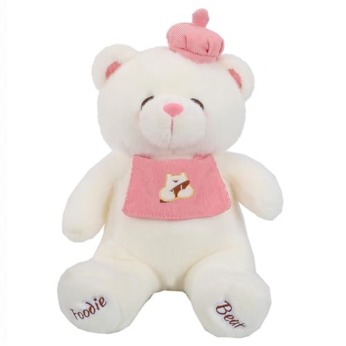 AQCQDQ Plüsch Bären, Teddybär Plüschtier, Backen Bär Puppe Plüsch Spielzeug, Gut Zum Kuscheln und Spielen Geschenke für Kinder Mädchen Freundin (60 cm,Weiß) von AQCQDQ