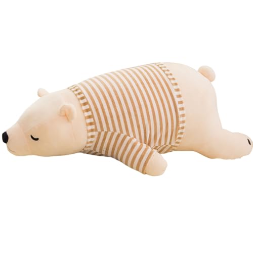 AQCQDQ Plüsch Bären Kuscheltier Spielzeug Bär Stofftierpuppe, Cute Suitable Teddybär, superweich, zum Spielen und Kuscheln, Weiches Schmusetier für Mädchen, Jungen, Babys (110 cm,Gekleidet Weiß) AQCQDQ Plüsch Bären Kuscheltier Spielzeug Bär Stofftierpuppe, Cute Suitable Teddybär, superweich, zum Spielen und Kuscheln, Weiches Schmusetier für Mädchen, Jungen, Babys (110 cm,Gekleidet Weiß) von AQCQDQ