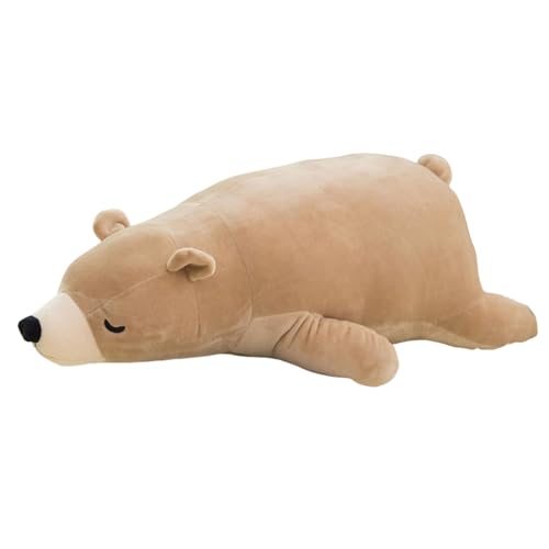 AQCQDQ Plüsch Bären Kuscheltier Spielzeug Bär Stofftierpuppe, Cute Suitable Teddybär, superweich, zum Spielen und Kuscheln, Weiches Schmusetier für Mädchen, Jungen, Babys (50 cm,Braun) von AQCQDQ