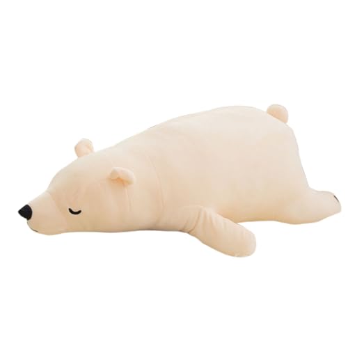 AQCQDQ Plüsch Bären Kuscheltier Spielzeug Bär Stofftierpuppe, Cute Suitable Teddybär, superweich, zum Spielen und Kuscheln, Weiches Schmusetier für Mädchen, Jungen, Babys (50 cm,weiß) von AQCQDQ