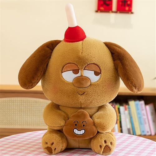 AQCQDQ Plüsch-Hund, Realistischer Plüschtier Hund, Plüschpuppe Eines Lustigen Hundes, Niedliches Plüschtier Geschenke für Kinder & Erwachsene (100 cm,Yellow) von AQCQDQ