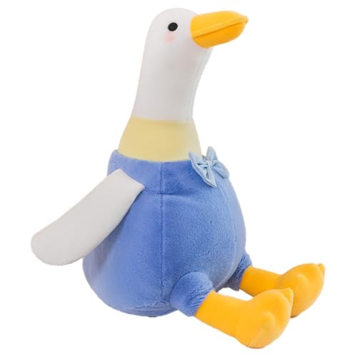 AQCQDQ Plüsch Kuscheltier Gans, Gänse Plüschtier, Kuscheltier Große Stofftier Spielzeug Puppe, Gans Stofftier Niedliches Schlafkissen Kissen für Büro, Zuhause, Reisen, Kinderzimmer (25cm,Blau) von AQCQDQ