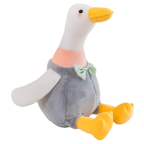 AQCQDQ Plüsch Kuscheltier Gans, Gänse Plüschtier, Kuscheltier Große Stofftier Spielzeug Puppe, Gans Stofftier Niedliches Schlafkissen Kissen für Büro, Zuhause, Reisen, Kinderzimmer (45cm,Grau) von AQCQDQ
