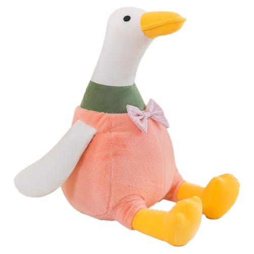 AQCQDQ Plüsch Kuscheltier Gans, Gänse Plüschtier, Kuscheltier Große Stofftier Spielzeug Puppe, Gans Stofftier Niedliches Schlafkissen Kissen für Büro, Zuhause, Reisen, Kinderzimmer (45cm,Rosa) von AQCQDQ