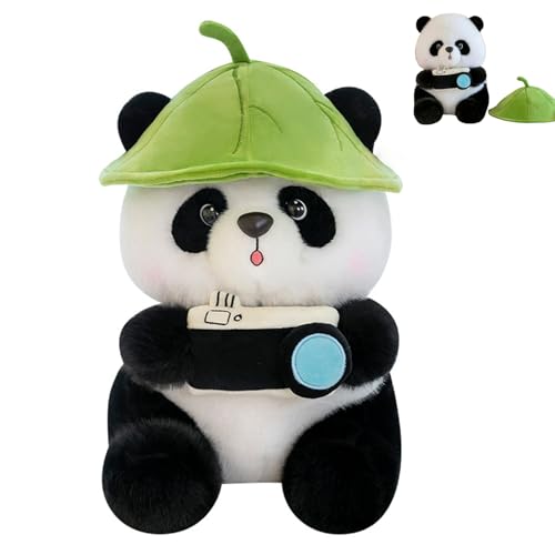 AQCQDQ Plüsch Panda, Panda Kuscheltier Stofftier, Panda Puppe Plüsch Bamboo Tier Plüschfigur, Realistisch Gestaltetes Plüschtier, Geschenkidee für Jungen und Mädchen (40 cm) von AQCQDQ