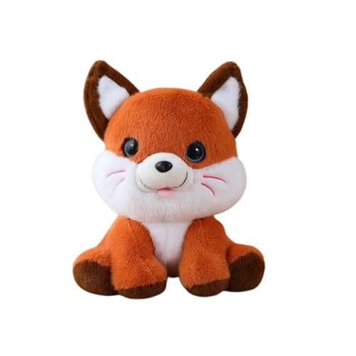 AQCQDQ Plüsch Pferd Spielzeug,26cm Flauschiges Fuchs Plüschtier Kissen,Husky Stofftier Riesen Kuscheltier,Löwe Plüschtier, niedlicher Plüschlöwe,Geschenk für Kinder (Fuchs) von AQCQDQ
