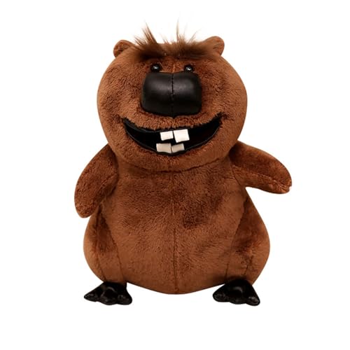 AQCQDQ Plüschtier Biber, Kuscheltier Plüschpuppen Biber, Süßes Biber Stofftier Plüschtier, niedliches Plüschtier zum Kuscheln und Spielen, für Kinder & Erwachsene (22CM,Biber) von AQCQDQ