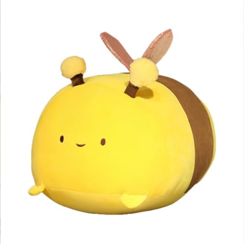 AQCQDQ Plüschtier Biene Kuscheltier, Bee Plüsch Spielzeug, Biene Plüschkissen, Flauschiger Stofftier zum Spielen, Geschenk für Freunde und Kinder (35 cm) von AQCQDQ
