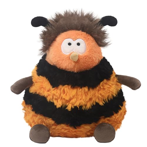AQCQDQ Plüschtier Biene Kuscheltier Stofftier Kawaii Biene Plüsch, Weiche Bienen Kuscheltier Spielfigur Plüsch, Geschenk für Kinder und Erwachsene, Mädchen und Jungen (19 cm) von AQCQDQ