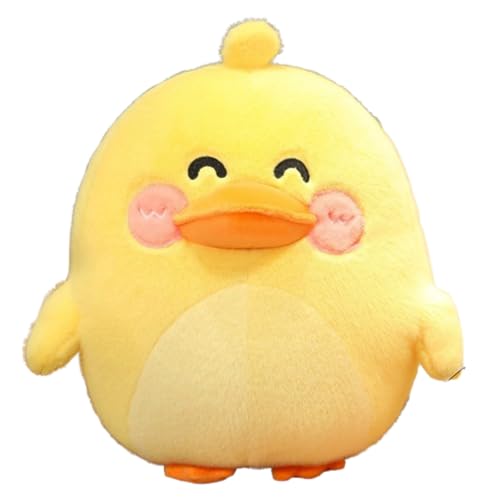 AQCQDQ Plüschtier Entenküken Puppe Stofftier Kissen Kuscheltier Entenküken, zum Spielen und Kuscheln, Weiches Schmusetier für Mädchen, Jungen, Babys (23 cm,Glückliche Ente) von AQCQDQ