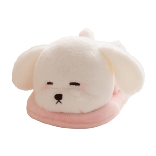 AQCQDQ Plüschtier Hund Stofftier, Niedlichen Kuscheltier Welpen, zum Spielen und Kuscheln, Weiches Schmusetier für Mädchen, Jungen, Babys (23 cm,Rosa) von AQCQDQ