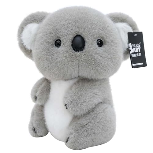AQCQDQ Plüschtier Koala, Kuscheltier Koala Plüschtier, Niedliches Koala Plüsch-Kissen, Weiches Koala Plüschtier Wurf-Kissen Puppen Geschenke Für Mädchen Jungen (30CM,Koala) von AQCQDQ