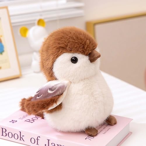 AQCQDQ Plüschtier Papagei Stofftier, Weiche und kuschelige Stofftiere, Realistisch Kuscheltier, Plüschkissen Weiches Spielzeug Wurfkissen Schmusetier Geschenk für Kinder Mädchen Jungen (21CM,A) von AQCQDQ