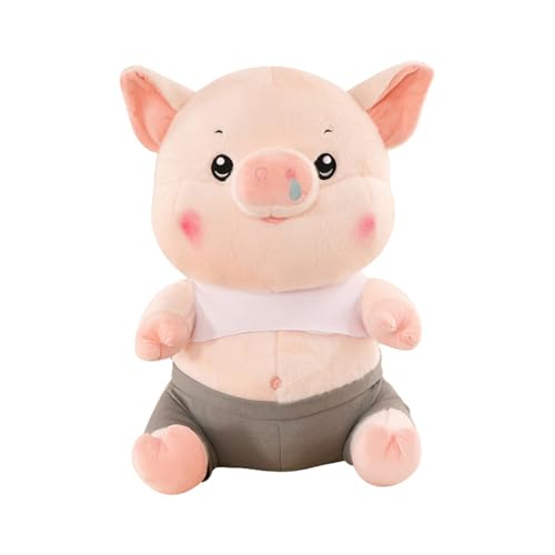 AQCQDQ Plüschtier Schwein, Schwein Plüsch Spielzeug, Niedliches Schweinchen Kuscheltier, Schwein Stofftier, Geschenk für Kinder Jungen Mädchen (35 cm) von AQCQDQ