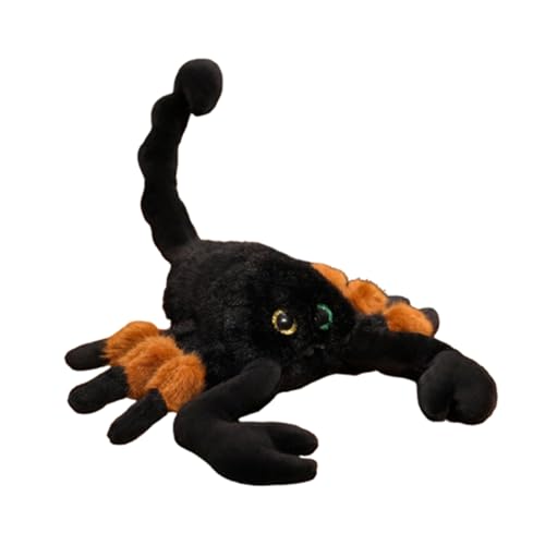 AQCQDQ Plüschtier Spinne Kuscheltier, Simulation Spinne Spinnenpuppe, Halloween- Spinne Dekoration, Plüschtier für Kinder, Geschenke für Mädchen und Jungen (Braun,20 * 15 cm) von AQCQDQ