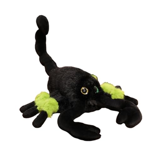 AQCQDQ Plüschtier Spinne Kuscheltier, Simulation Spinne Spinnenpuppe, Halloween- Spinne Dekoration, Plüschtier für Kinder, Geschenke für Mädchen und Jungen (Grün,20 * 15 cm) von AQCQDQ
