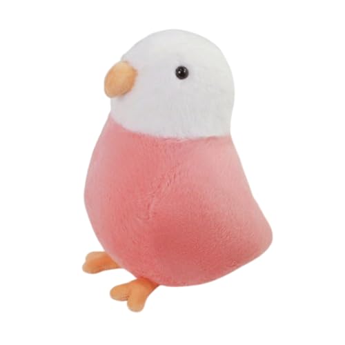 AQCQDQ Plüschtier Vogel Puppe Stofftier Kissen Kuscheltier Vogel, zum Spielen und Kuscheln, Weiches Schmusetier für Mädchen, Jungen, Babys (30 cm,Rosa) von AQCQDQ