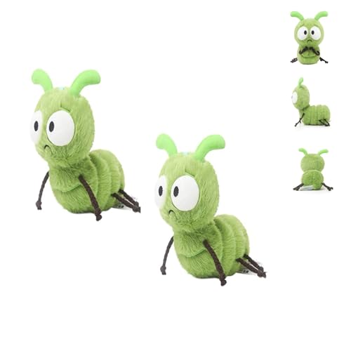 AQCQDQ Raupe Kuscheltier, Raupe Stofftier Plüsch, Kinder Plüschpuppen, Hässlich Kuscheltier Insekten Tierchen Stofftier Spielzeug Plush Toy, Geschenk für Kinder (16 cm,2pcs) von AQCQDQ