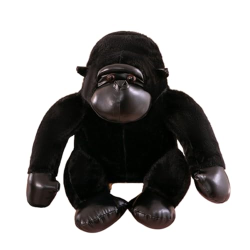 AQCQDQ Riesen Orang Utan Plüschtier 65cm, Realistisch Gestaltetes Affen Kuscheltier mit Superweichem Flauschfell, Tier Spielzeug als Geburtstagsgeschenk Tierliebhaber (50 cm,Schwarz) von AQCQDQ