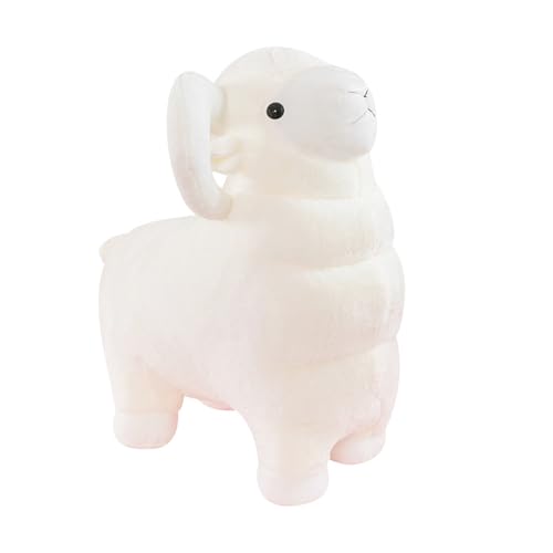 AQCQDQ Riesen Schaf Kuscheltier,Stofftier im realistischen Design, Schaf Plüschtier Süße Kuscheltier Schaf, kuschelig weich,Sheep Weihnachten Geburtstag Geschenk Jungen (60 cm,Weiß) von AQCQDQ