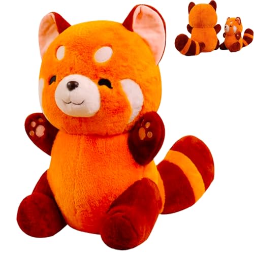 AQCQDQ Roter Panda Kuscheltier Stofftier Red Panda Roter Puppen Kawaii Panda Plüschtier,Kuscheltier waschbär,Flauschiger Stofftier Panda für Jungen Mädchen Weihnachten (35 cm,Raccoon) von AQCQDQ
