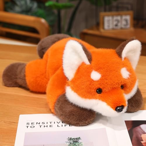 AQCQDQ Roter Panda Plüschtier, Kuscheltier Roter Panda Plush, Kuscheltier Waschbär Plüschtier, Flauschiger Stofftier Waschbär Puppen Kissen zum Spielen, Sammeln & Kuscheln (30cm,Füchse) von AQCQDQ
